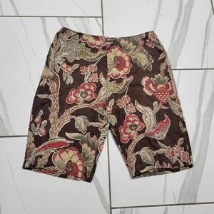 Ralph Lauren floral print cottagecore linen shorts